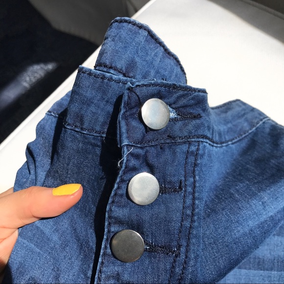 🆕 DARK BLUE DENIM PEARL BELL SHAPE BOTTOM JEANS - Picture 8 of 11